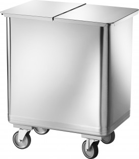 Tramoggia in acciaio inox su ruote AV4666