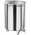 Portarifiuti carrellato in acciaio inox AV4667