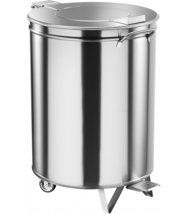 Portarifiuti carrellato in acciaio inox AV4667