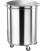 Portarifiuti carrellato in acciaio inox AV4669