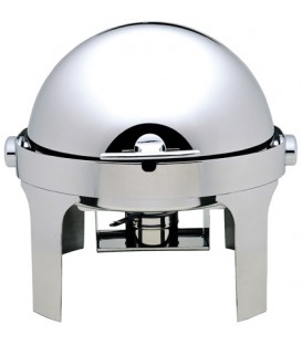 Chafing dish tondo con coperchio roll top 180° CD6504