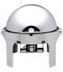 Chafing dish tondo con coperchio roll top 180° CD6504