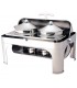 Chafing dish con coperchio roll top 180° con pentole CD6505