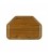 Vassoio esagonale in laminato colore teak AV4587