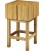 Ceppo per macelleria + sgabello in legno di acacia spessore 35cm CCL3555