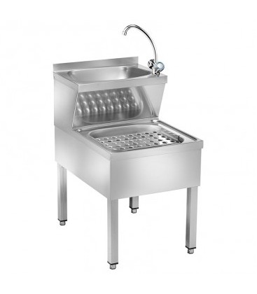 Lavamani combinato con lavastracci LMMC