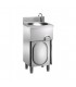 Lavamani inox su mobile con porta a battente LM48M
