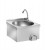 Lavamani inox a parete comando a ginocchio LM40