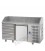 Tavolo refrigerato pizza GN1/1 con 1 porta, 6 cassetti neutri e piano in granito mod PZ02EKOC6