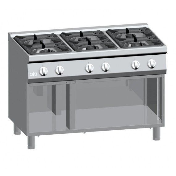 CUCINA GAS 6 FUOCHI POTENZIATA + VANO MOD K7GCU15VVP