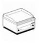 FRY-TOP LISCIO P/CROMATA MONOFASE Piastra cm. 57x41
