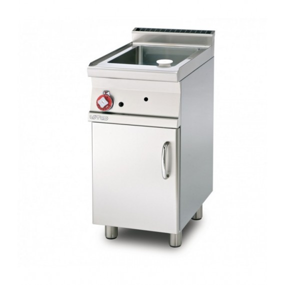 BRASIERA FISSA MULTIFUNZIONALE GAS- lt.12 Vasca 30x42x10h