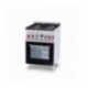 CUCINA MISTA 4 FUOCHI CON Forno elettrico multifunzione - Camera cm. 46x37x35h - Porta vetro