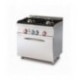 cucina a gas 2 fuochi Forno a gas GN 1/1 con grill cm. 68x38x34h