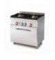 cucina a gas 2 fuochi Forno a gas GN 1/1 con grill cm. 68x38x34h