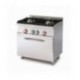 CUCINA MISTA 2 FUOCHI CON Forno elettrico statico c/grill GN 1/1 cm. 68x38x34h