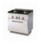 CUCINA MISTA 2 FUOCHI CON Forno elettrico statico c/grill GN 1/1 cm. 68x38x34h