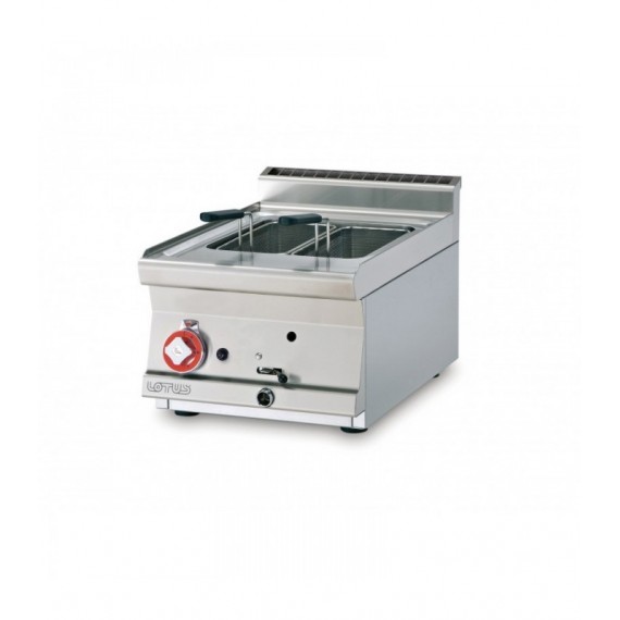CUOCIPASTA A GAS CAPACITA' LT. 13 Vasca cm. 31x33,5x18h (per GN 2/3) Rubinetto scarico