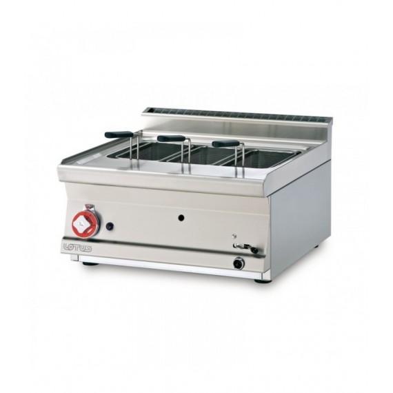 CUOCIPASTA A GAS CAPACITA' LT. 19 Vasca cm. 51x31x18h (per GN 1/1) Rubinetto scarico