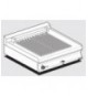 GRIGLIA CONTACT - cottura diretta su resistenza in acciaio inox cm. 55x35 ribaltabile
