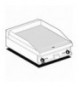 Fry-top rigato cromato trifase Piastra cm 59,5x45