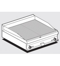 Fry-top rigato trifase Piastra cm 79,5x45