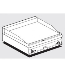 Fry-top liscio cromato trifase Piastra cm 79,5x45