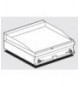 Fry-top liscio cromato trifase Piastra cm 79,5x45