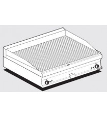 Fry-top rigato trifase Piastra cm 99,5x45
