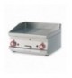 FRY-TOP 1/2 LISCIO +1/2 RIGATO GAS Piastra cm 59,5x45