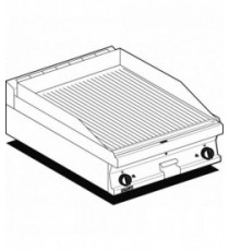 FRY-TOP RIGATO GAS Piastra cm 59,5x45