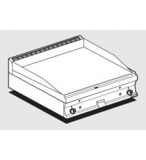FRY-TOP LISCIO GAS Piastra cm 79,5x45