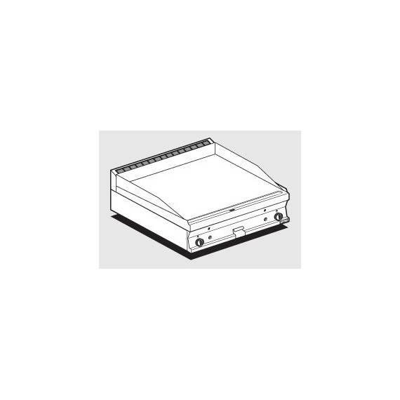 FRY-TOP LISCIO GAS Piastra cm 79,5x45