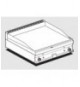 FRY-TOP LISCIO CROMATO GAS Piastra cm 79,5x45