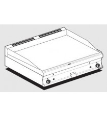 FRY-TOP LISCIO GAS Piastra cm 99,5x45