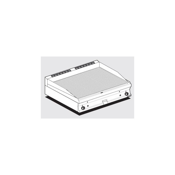FRY-TOP RIGATO GAS Piastra cm 99,5x45