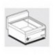 BAGNOMARIA MONOFASE Vasca per 1 GN 1/1 + 2 GN 1/4 h.15