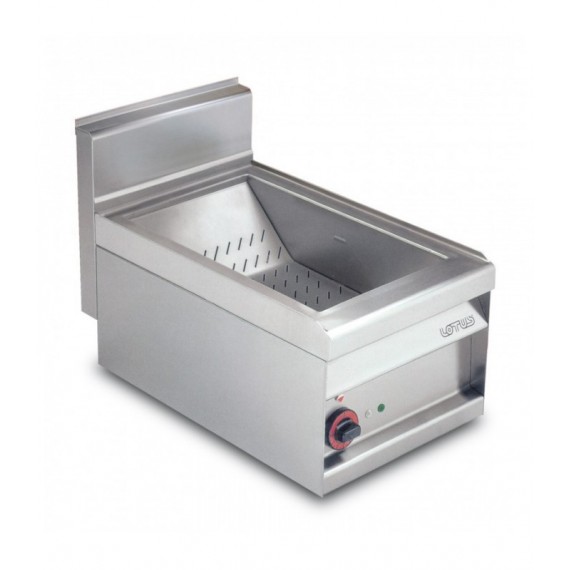 CONTENITORE CALDO MONOFASE Vasca cm. 30,5x51x16,5h con falsofondo forato.