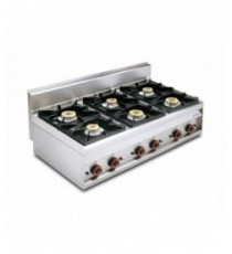 PIANO COTTURA GAS 6 fuochi