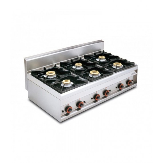 PIANO COTTURA GAS 6 fuochi