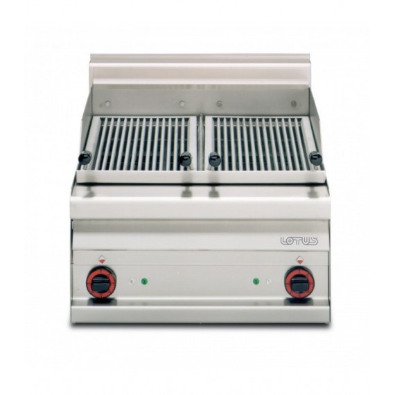 GRIGLIA ELETTRICA TRIFASE N. 2 griglie in acciaio inox cm. 28x47 regolabili  2 zone di cottura