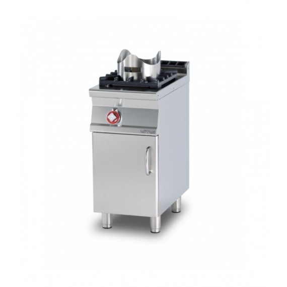 PIANO COTTURA GAS "WOK"- SU MOBILE A GIORNO - 1 fuoco - fiamma verticale - ANELLO WOK