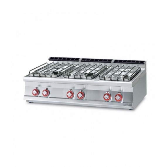 PIANO COTTURA GAS 6 fuochi