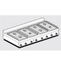 PIANO COTTURA GAS 8 fuochi