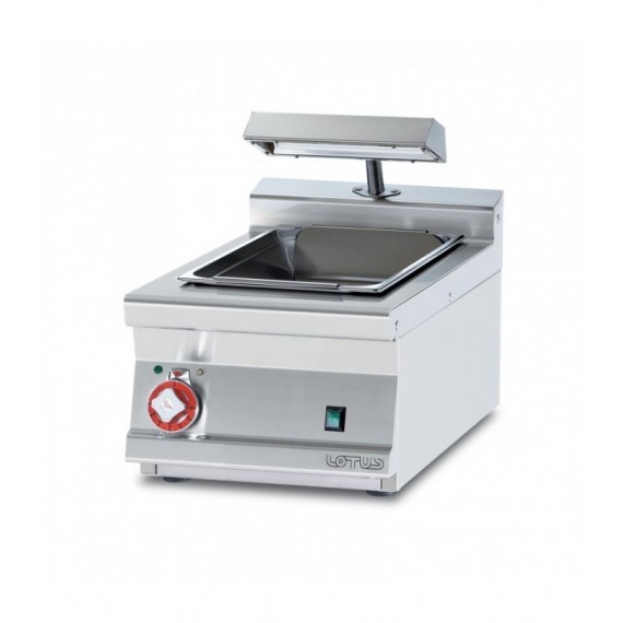CONTENITORE CALDO CON INFRAROSSO MONOFASE Vasca cm. 30,5x51x16,5h con falsofondo forato