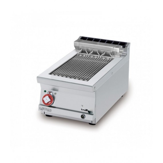 GRIGLIA CONTACT - cottura diretta su resistenza in acciaio inox cm. 27x43 ribaltabile