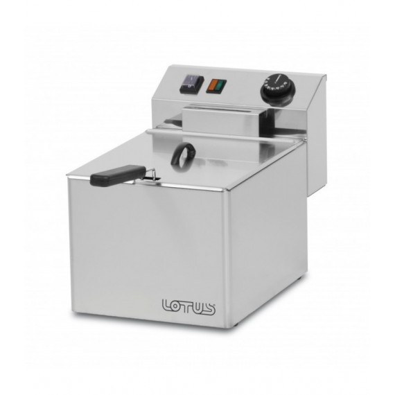FRIGGITRICE LT. 7 MONOFASE Cestino cm. 21x23,5x10h - Produzione patate 7 kg/h