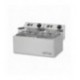 FRIGGITRICE LT. 7+7 MONOFASE 2 cestini cm. 21x23,5x10h - Produzione patate 14 kg/h