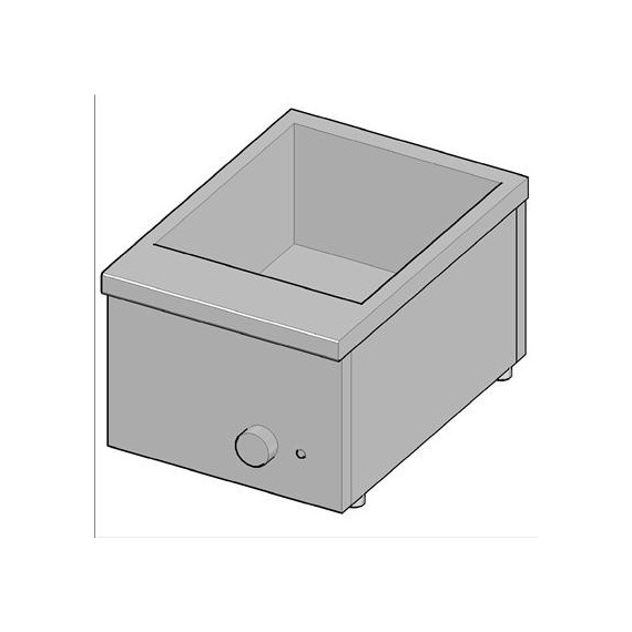 BAGNOMARIA Vasca per GN 1/2, h 15 cm.