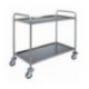 CARRELLO INOX  2 piani cm 50x100x93h
